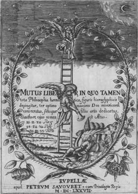 Portada Mutus Liber, La Rochelle 1677