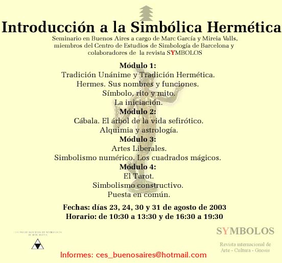 Introduccin a la Simblica Hermtica.