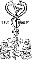 Caduceo, serpientes y ave. Frobenius.